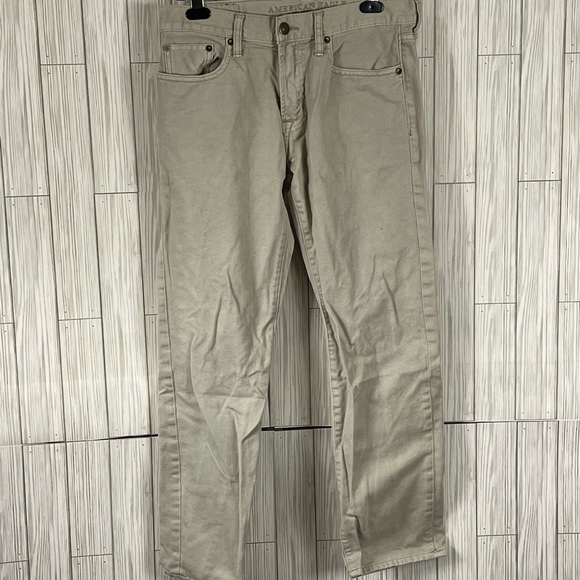 AEO Khaki Denim Jeans - Picture 1 of 5